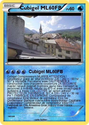 Pokemon Cubigel ML60FB