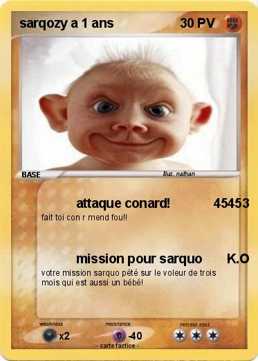 Pokemon sarqozy a 1 ans