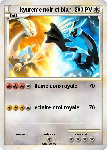 Pokemon kyureme noir et blan
