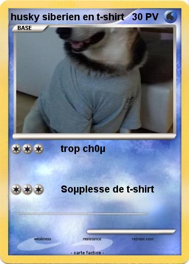 Pokemon husky siberien en t-shirt