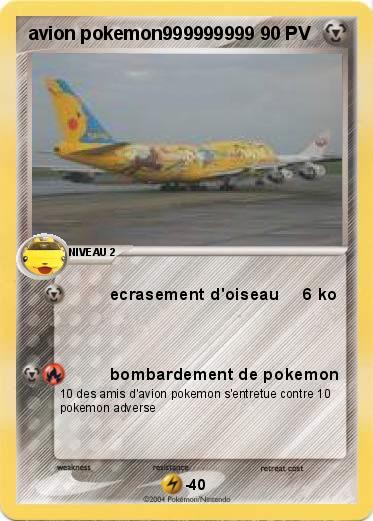 Pokemon avion pokemon999999999