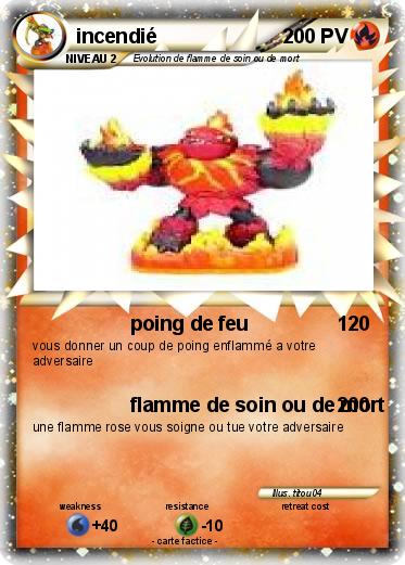 Pokemon incendié