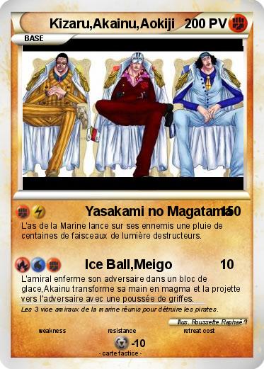 Pokemon Kizaru,Akainu,Aokiji