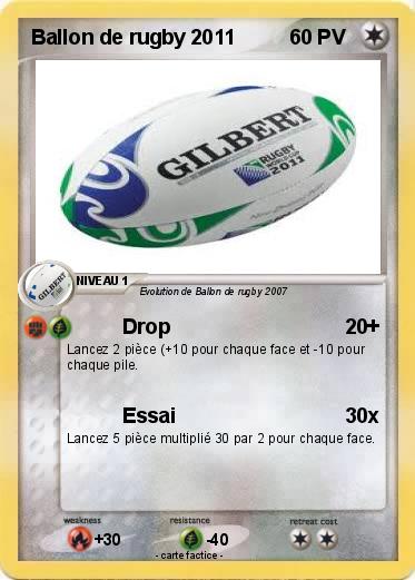 Pokemon Ballon de rugby 2011