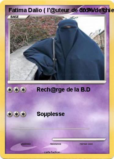 Pokemon Fatima Dalio ( l'@uteur de drôle de chien )