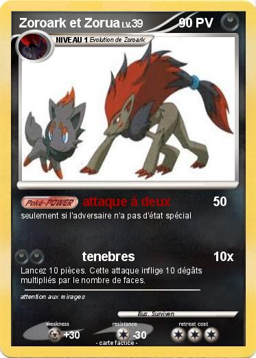 Pokemon Zoroark et Zorua