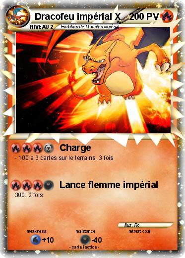Pokemon Dracofeu impérial X