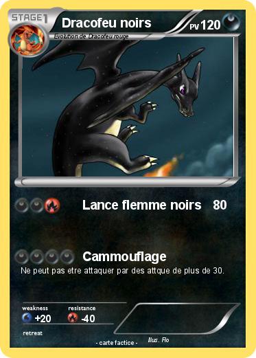 Pokemon Dracofeu noirs