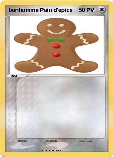 Pokemon bonhomme Pain d'epice