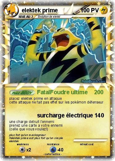 Pokemon elektek prime