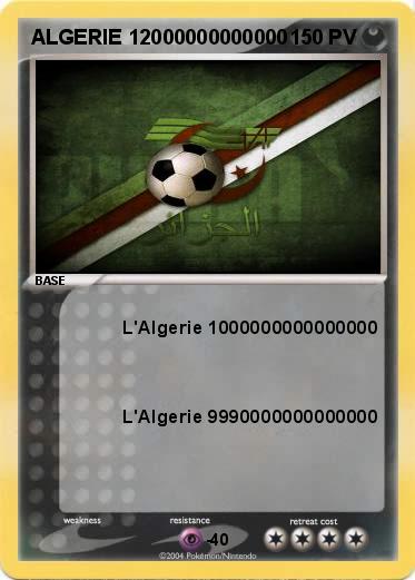 Pokemon ALGERIE 12000000000000