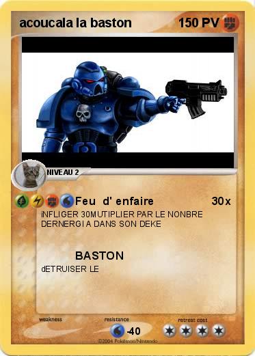 Pokemon acoucala la baston