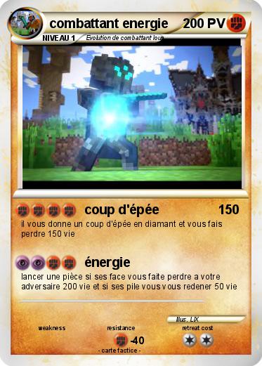 Pokemon combattant energie
