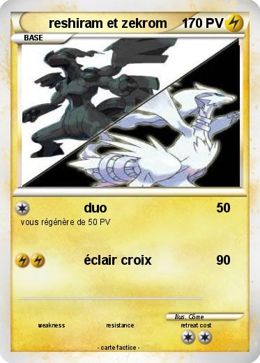 Pokemon reshiram et zekrom