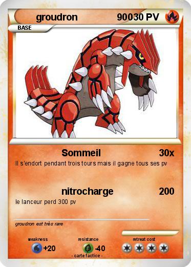 Pokemon groudron               900