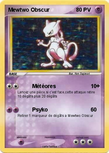 Pokemon Mewtwo Obscur