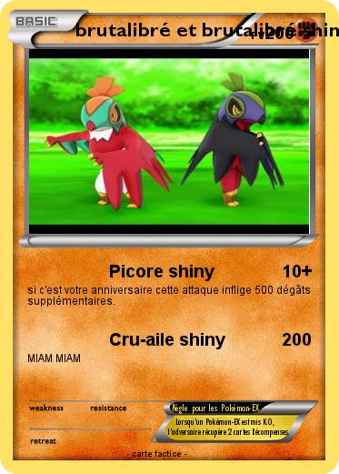 Pokemon brutalibré et brutalibré shiny