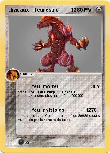 Pokemon dracaux    feurestre        12