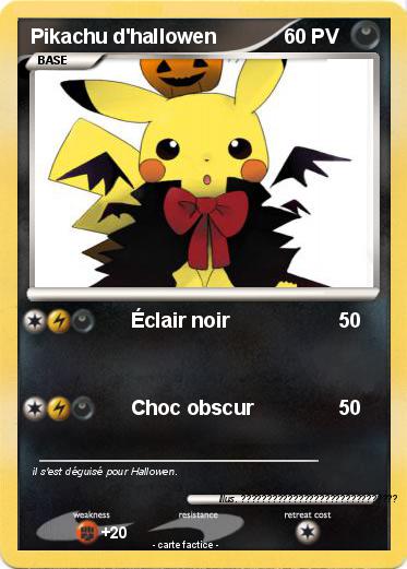 Pokemon Pikachu d'hallowen