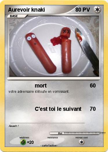 Pokemon Aurevoir knaki