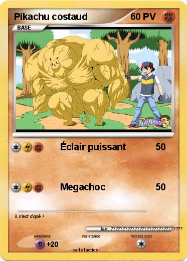 Pokemon Pikachu costaud