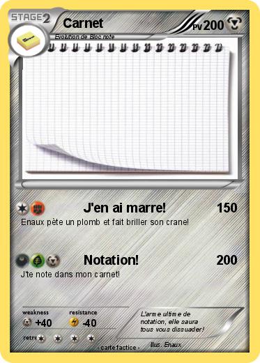 Pokemon Carnet