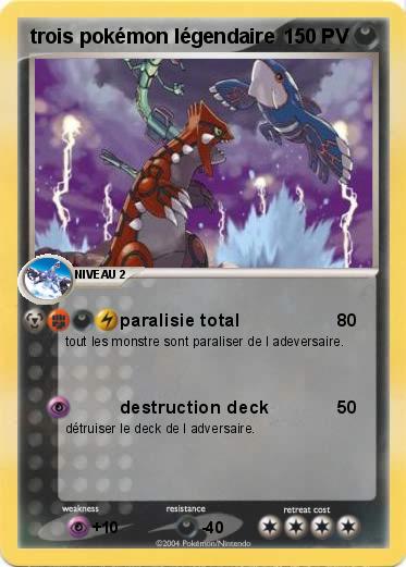 Pokemon trois pokémon légendaire 