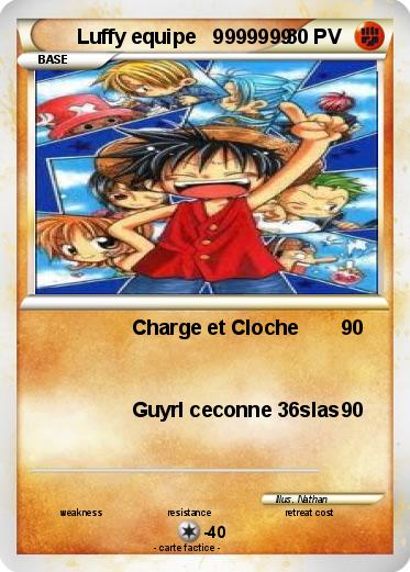 Pokemon Luffy equipe   9999999