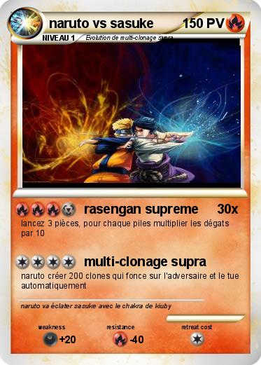 Pokemon naruto vs sasuke