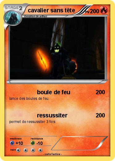 Pokemon cavalier sans tête