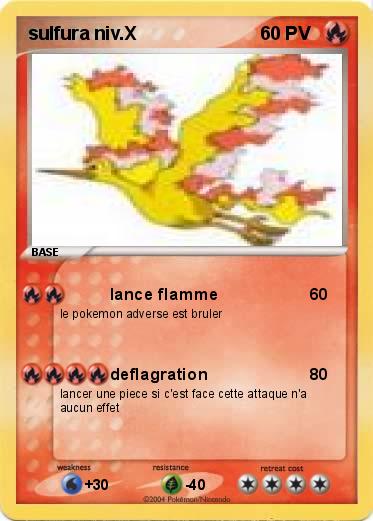 Pokemon sulfura niv.X