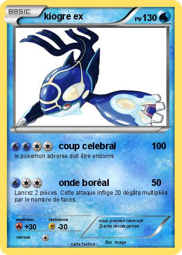 Pokemon kiogre ex