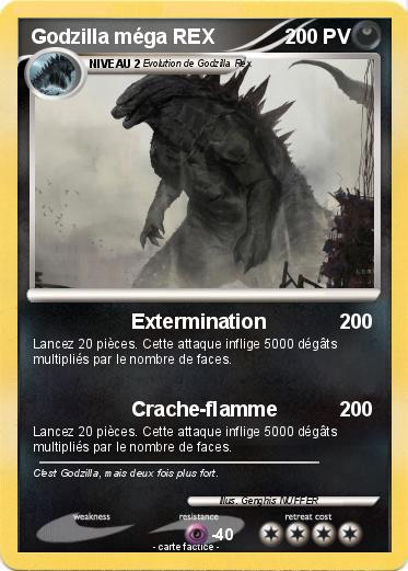 Pokemon Godzilla méga REX
