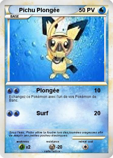 Pokemon Pichu Plongée