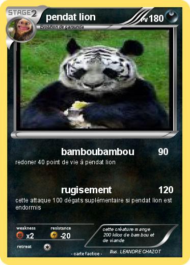 Pokemon pendat lion
