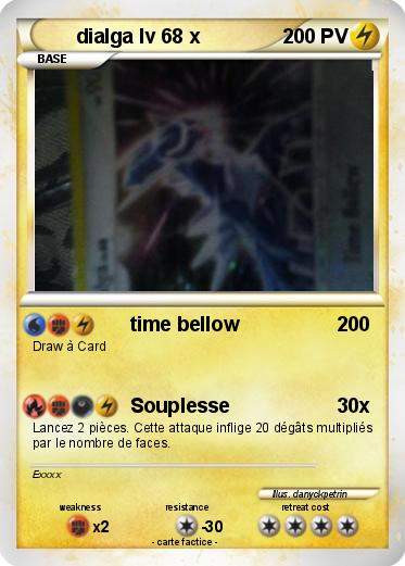 Pokemon dialga lv 68 x