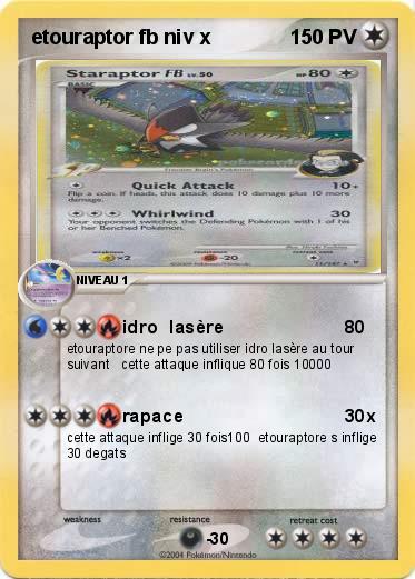 Pokemon etouraptor fb niv x