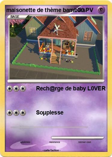 Pokemon maisonette de thème bambins