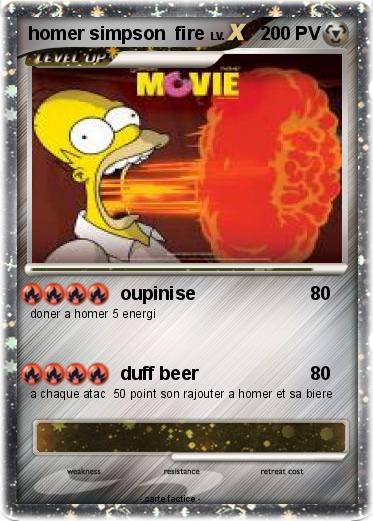 Pokemon homer simpson  fire