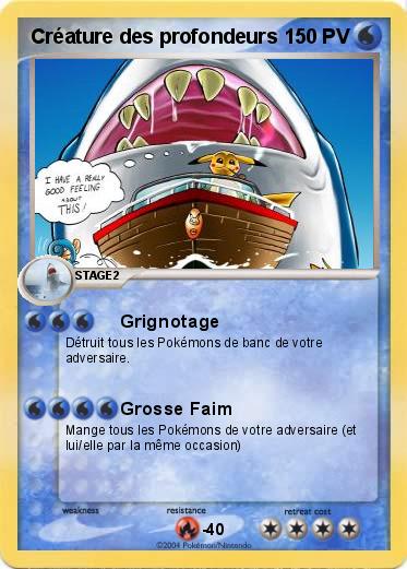 Pokemon Créature des profondeurs