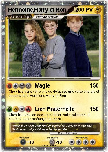 Pokemon Hermoine,Harry et Ron