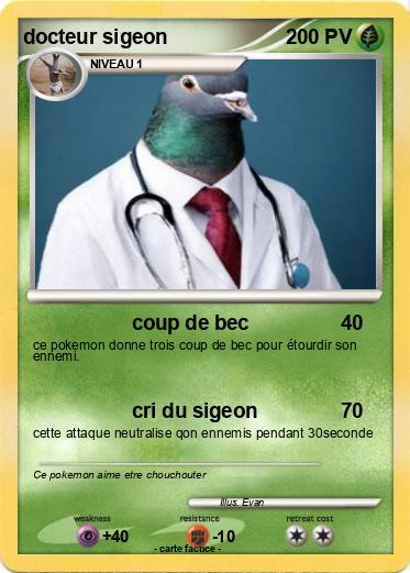 Pokemon docteur sigeon