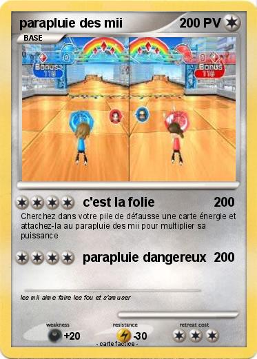 Pokemon parapluie des mii