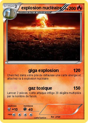 Pokemon explosion nucléaire