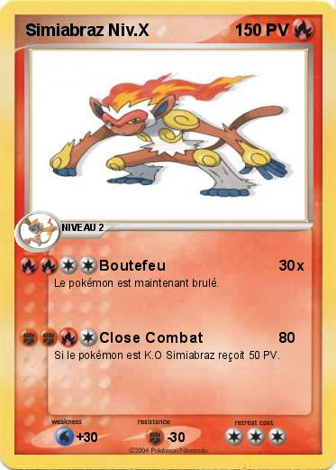 Pokemon Simiabraz Niv.X