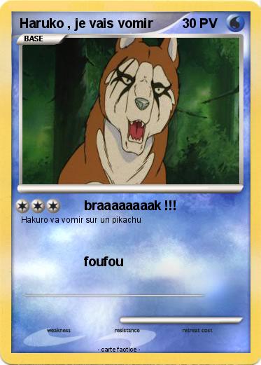 Pokemon Haruko , je vais vomir