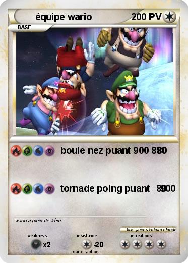 Pokemon équipe wario