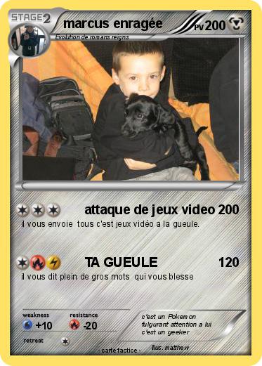 Pokemon marcus enragée