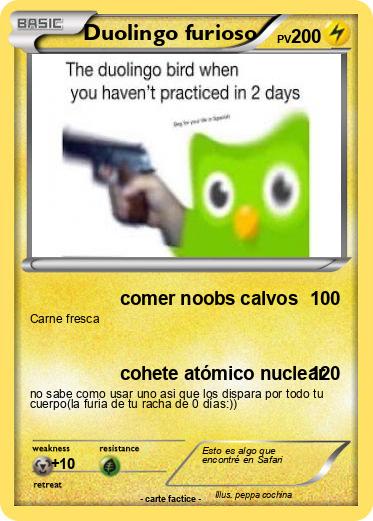 Pokemon Duolingo furioso