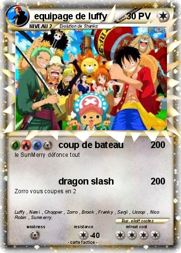 Pokemon equipage de luffy